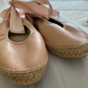 Free People Leather Ballet Espadrilles